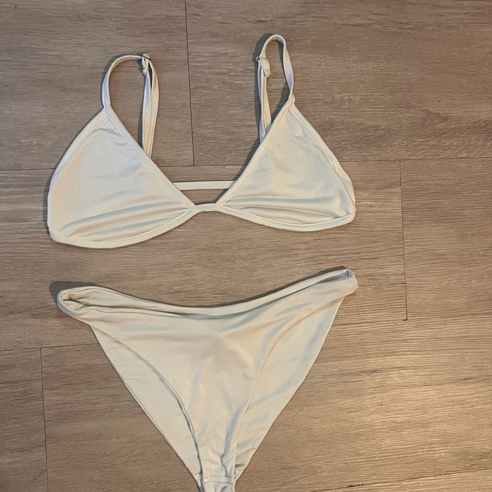 Naked Wardrobe White Bikini Set